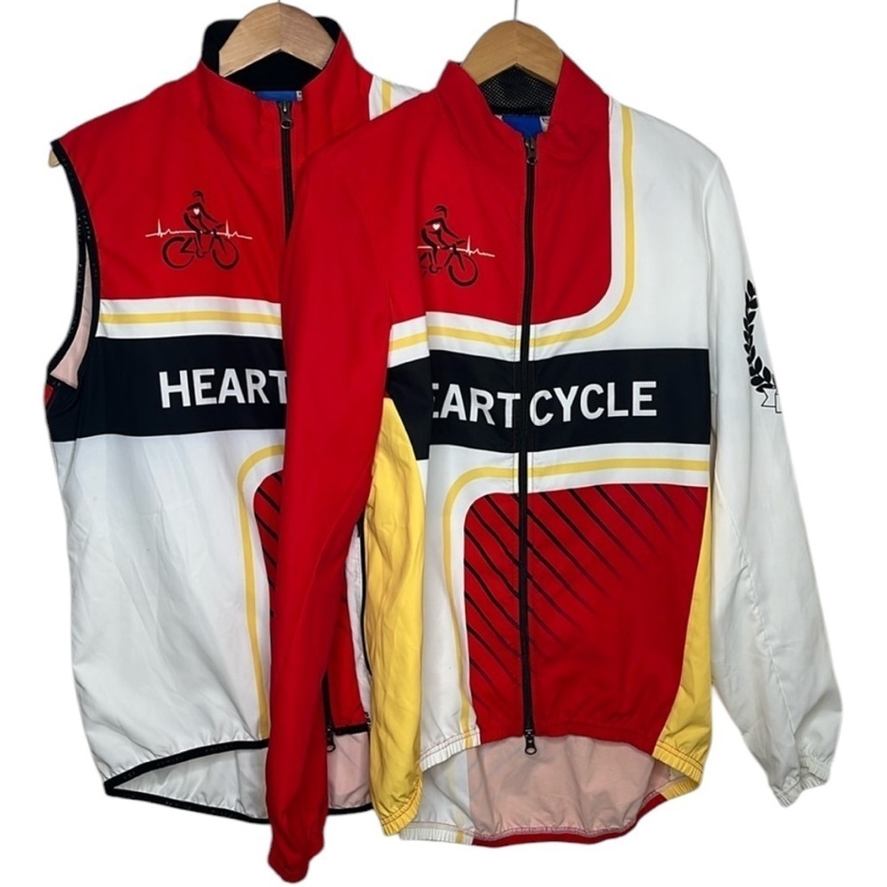 Primal 2018 Heart Cycle 2 Piece Sleeveless Jersey and Zip Jacket Men Size XL